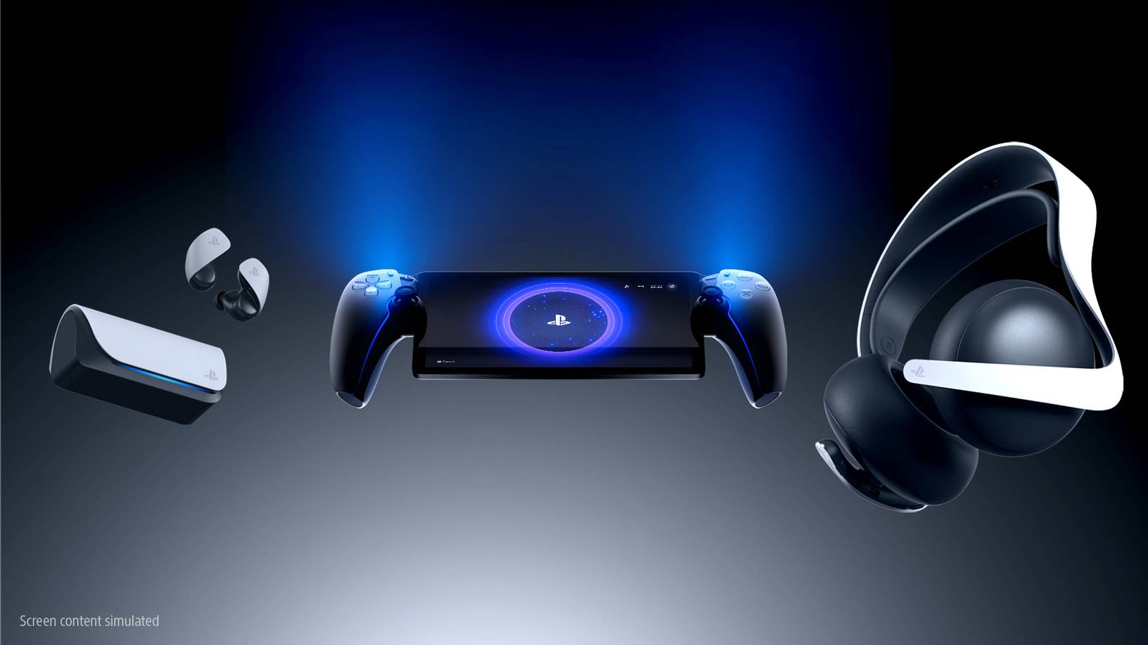 Introducing PlayStation Portal remote, Pulse Explore wireless earbuds,  PlayStation Pulse Elite wireless headset