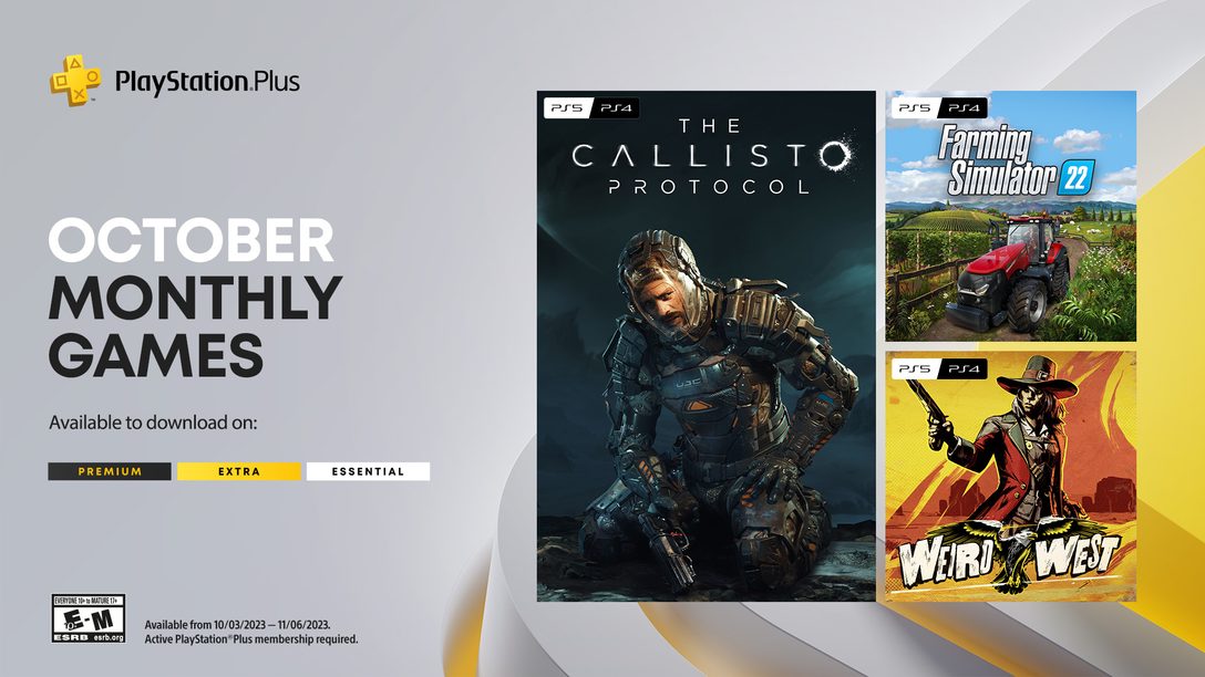 PlayStation Plus Monthly Games for October: The Callisto Protocol, Farming Simulator 22, Weird West