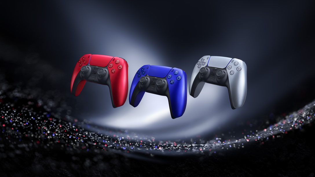 Introducing the Deep Earth Collection, a new metallic colorway for PS5 accessories available starting later this year