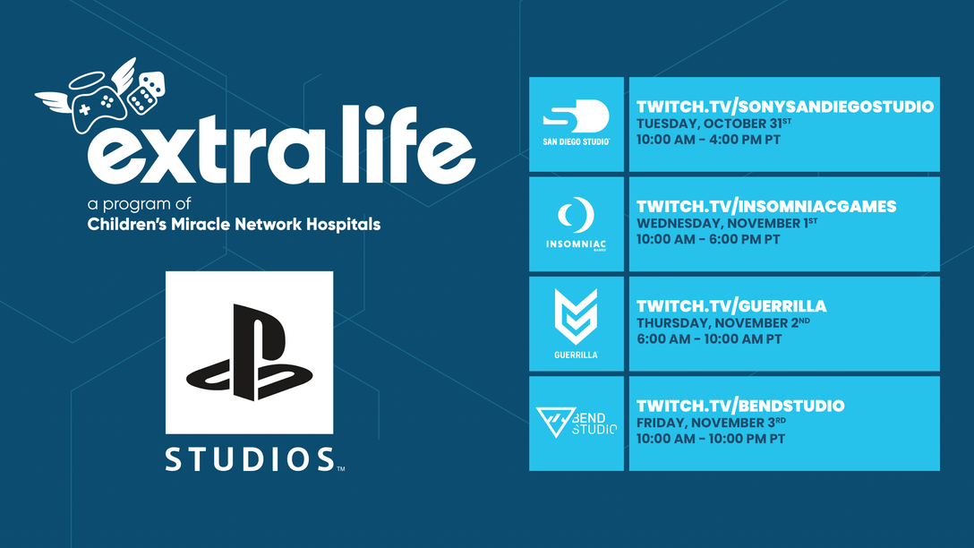 Join PlayStation Studios for Extra Life 2023 livestream gaming and