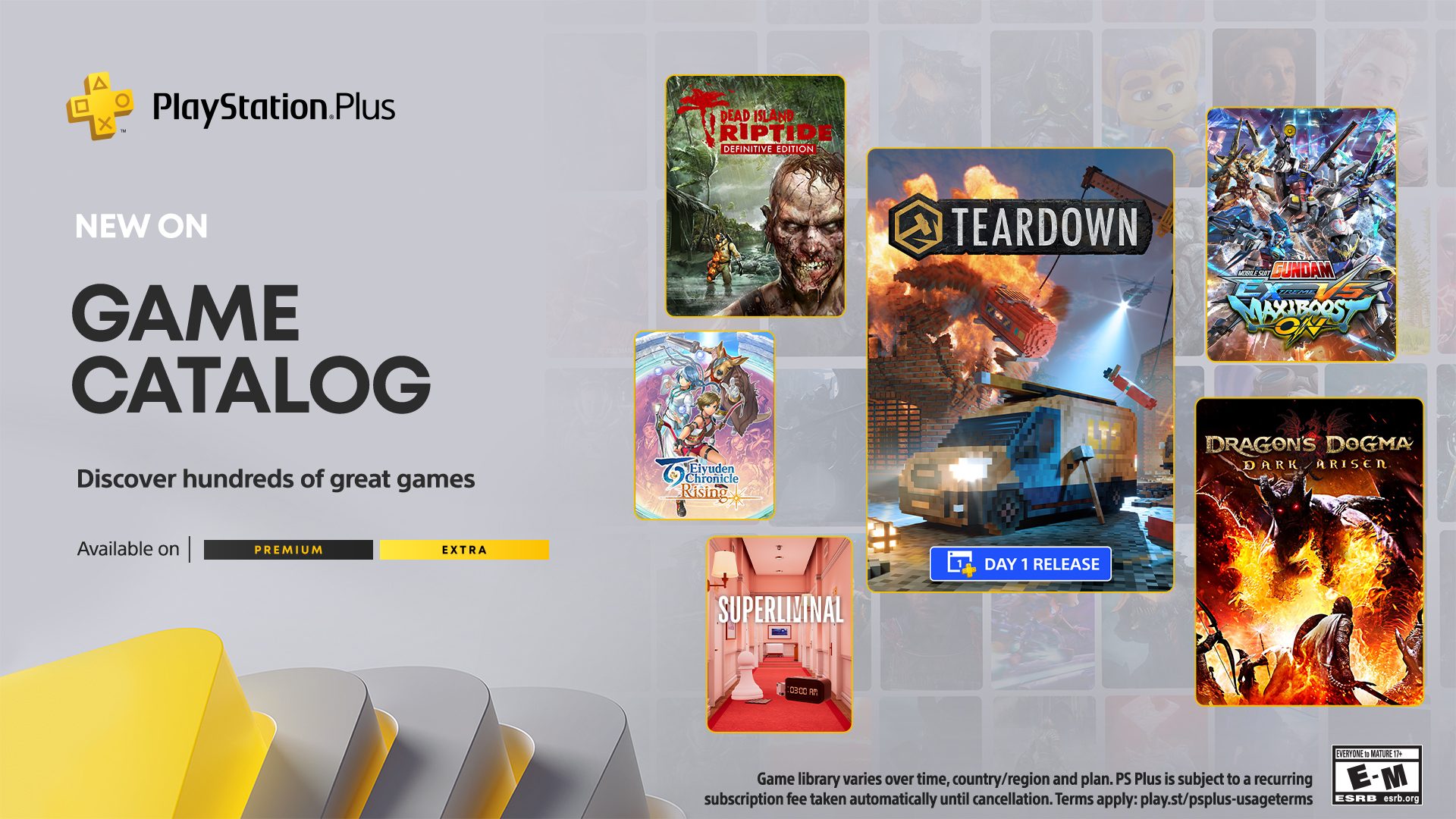 PlayStation Plus Game Catalog for November: Teardown, Dragon's