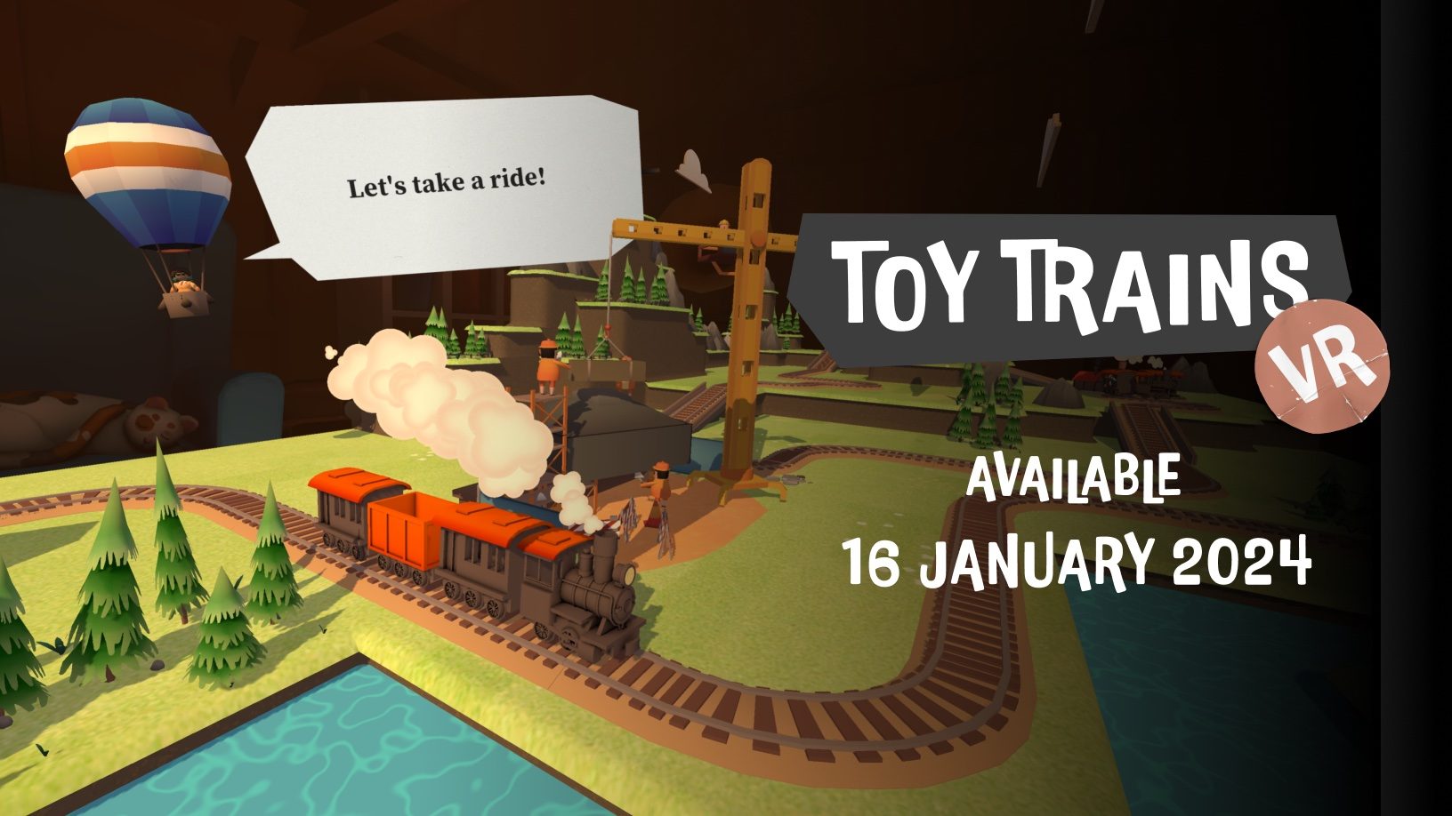 Toy Trains is a wholesome PS VR2 miniature railway builder from former Superhot VR devs, out January 16