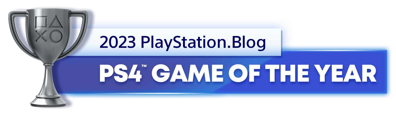 Silver Trophy for the 2023 PlayStation Blog PS4 Game of the Year Winner