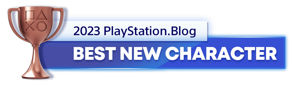Bronze Trophy for the 2023 PlayStation Blog Best New Character Winner