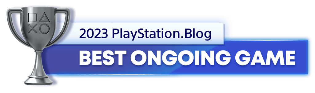 Silver Trophy for the 2023 PlayStation Blog Best Ongoing Game Winner Silver Trophy for the 2023 PlayStation Blog Best Ongoing Game Winner