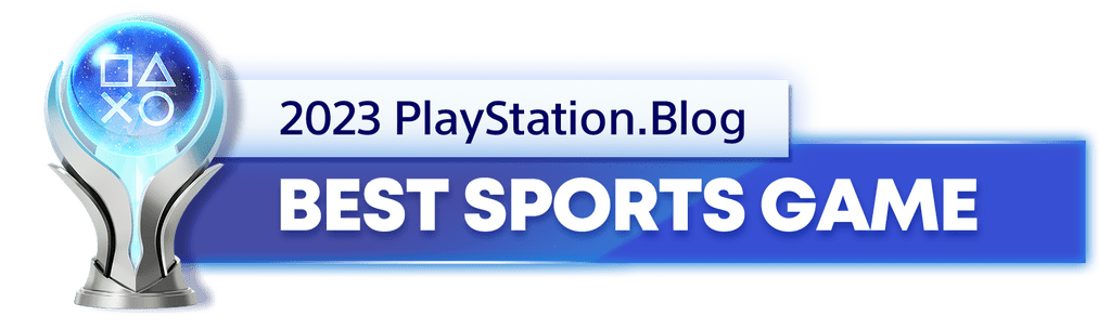 Platinum Trophy for the 2023 PlayStation Blog Best Sports Game Winner