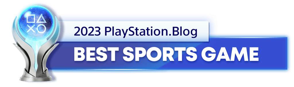 Platinum Trophy for the 2023 PlayStation Blog Best Sports Game Winner