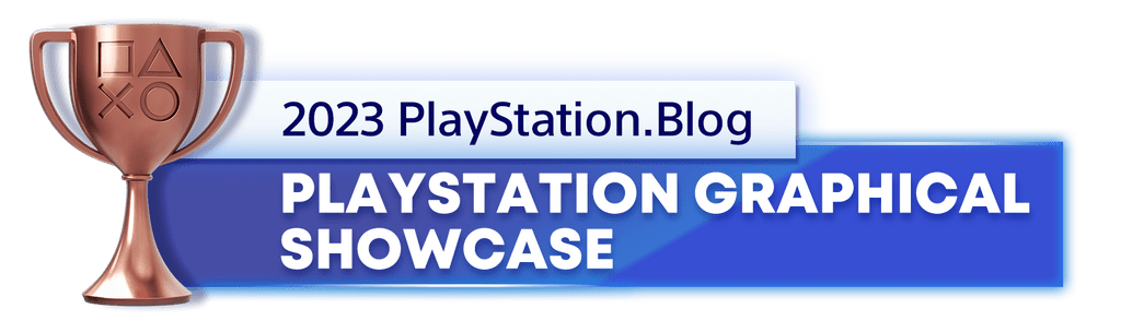Bronze Trophy for the 2023 PlayStation Blog PlayStation Best Graphical Showcase Winner