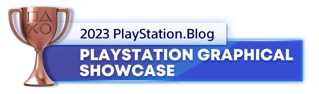 Bronze Trophy for the 2023 PlayStation Blog PlayStation Best Graphical Showcase Winner