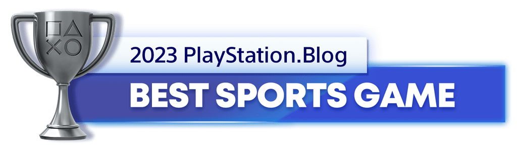 Silver Trophy for the 2023 PlayStation Blog Best Sports Game Winner