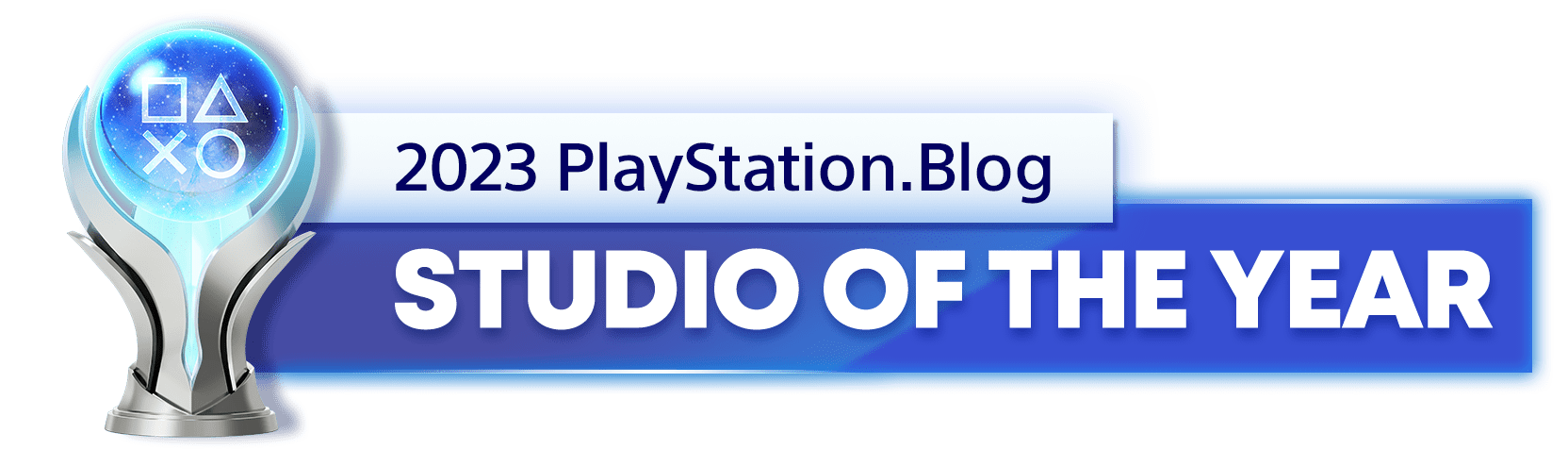Platinum Trophy for the 2023 PlayStation Blog Studio of the Year Winner