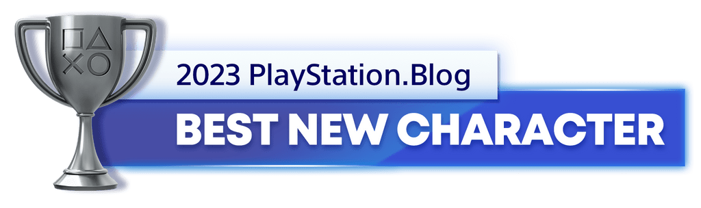 Silver Trophy for the 2023 PlayStation Blog Best New Character Winner