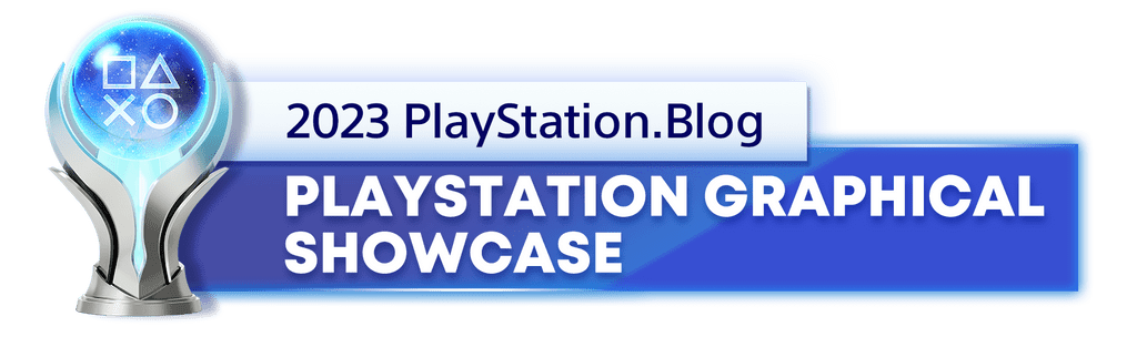 Platinum Trophy for the 2023 PlayStation Blog PlayStation Best Graphical Showcase Winner