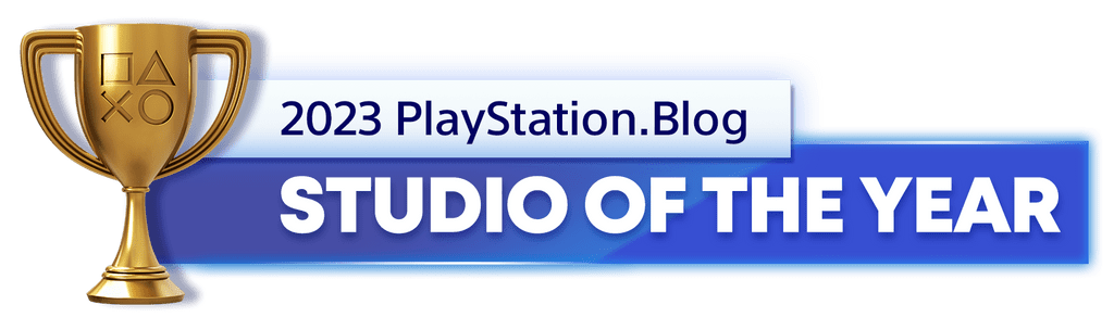 Gold Trophy for the 2023 PlayStation Blog Studio of the Year Winner