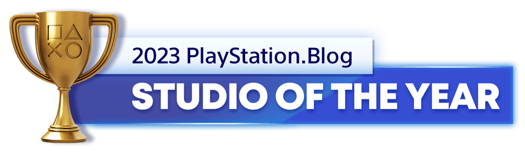 Gold Trophy for the 2023 PlayStation Blog Studio of the Year Winner Gold Trophy for the 2023 PlayStation Blog Studio of the Year Winner