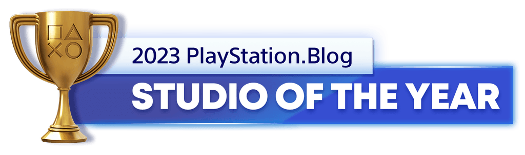 Gold Trophy for the 2023 PlayStation Blog Studio of the Year Winner