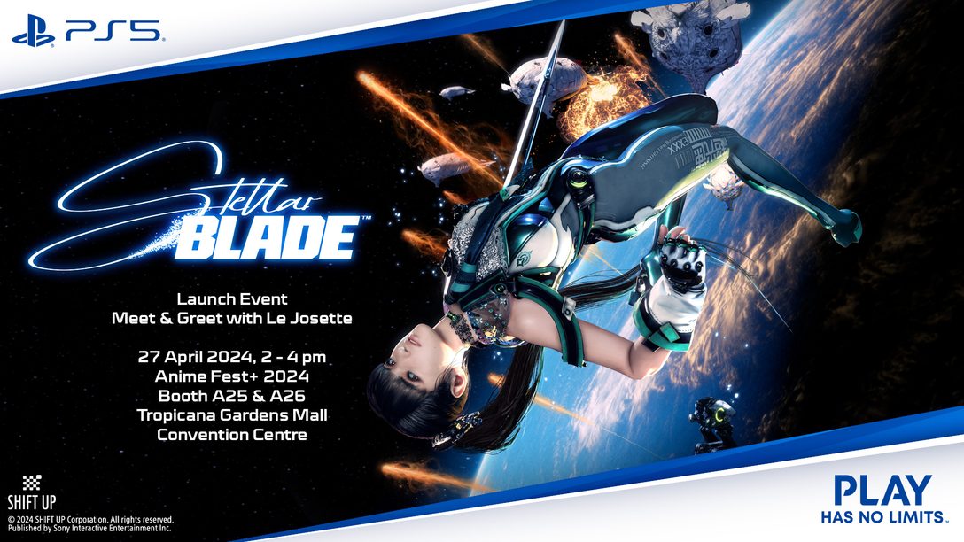 Stellar Blade Launch Activation in Malaysia featuring Le Josette cosplaying as Eve