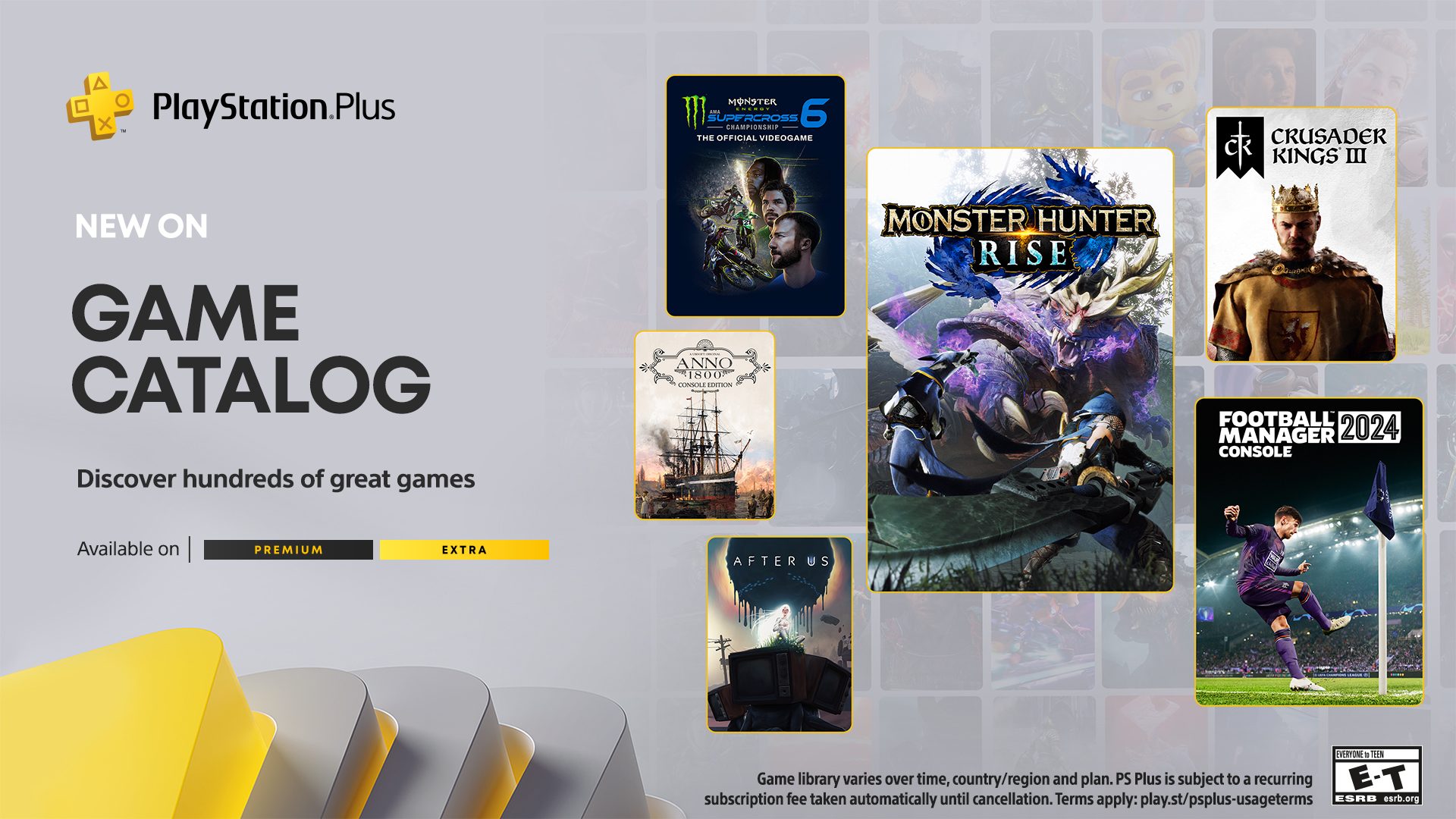 PlayStation Plus Game Catalog for June: Monster Hunter Rise, Football Manager 2024, Crusader Kings III, After Us and more