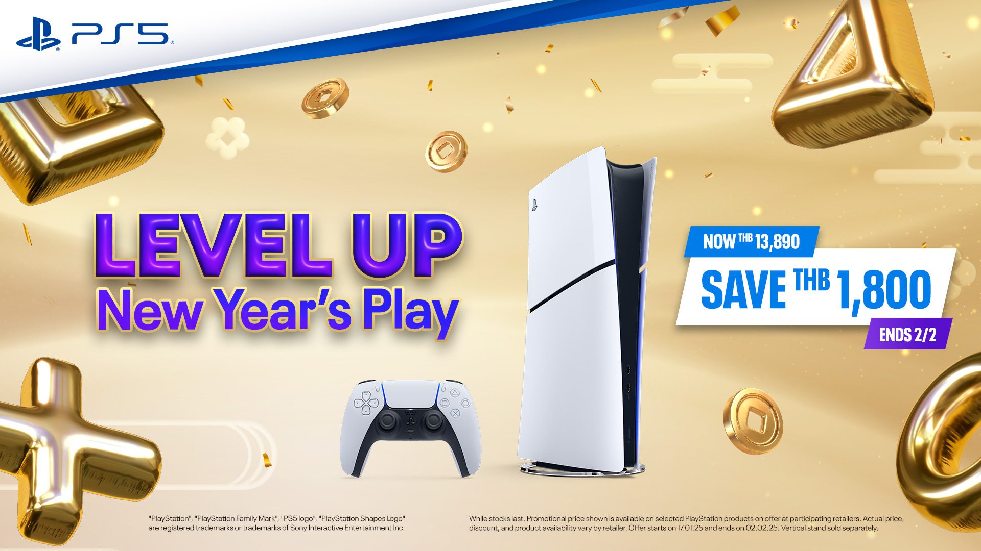 (For Thailand) Level Up New Year’s Play! Purchase PlayStation 5 and stand a chance to win rewards! – PlayStation.Blog