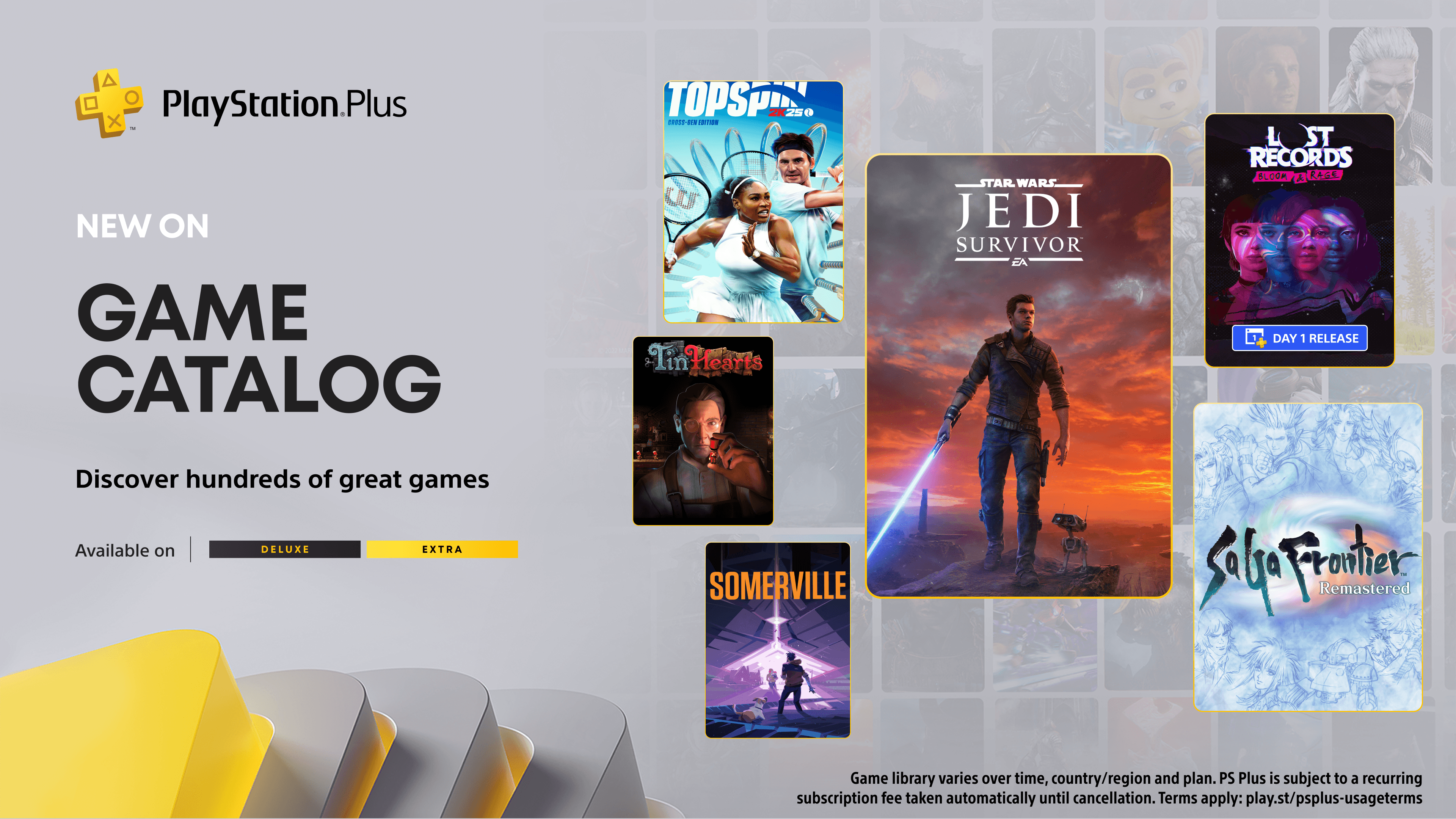 (For Southeast Asia) PlayStation Plus Game Catalog for February: Star Wars Jedi: Survivor, TopSpin 2K25, Lost Records: Bloom & Rage – Tape 1 and more