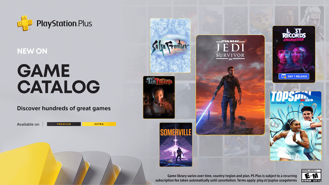 PlayStation Plus Game Catalog for February: Star Wars Jedi: Survivor, TopSpin 2K25, Lost Records: Bloom & Rage – Tape 1 and more