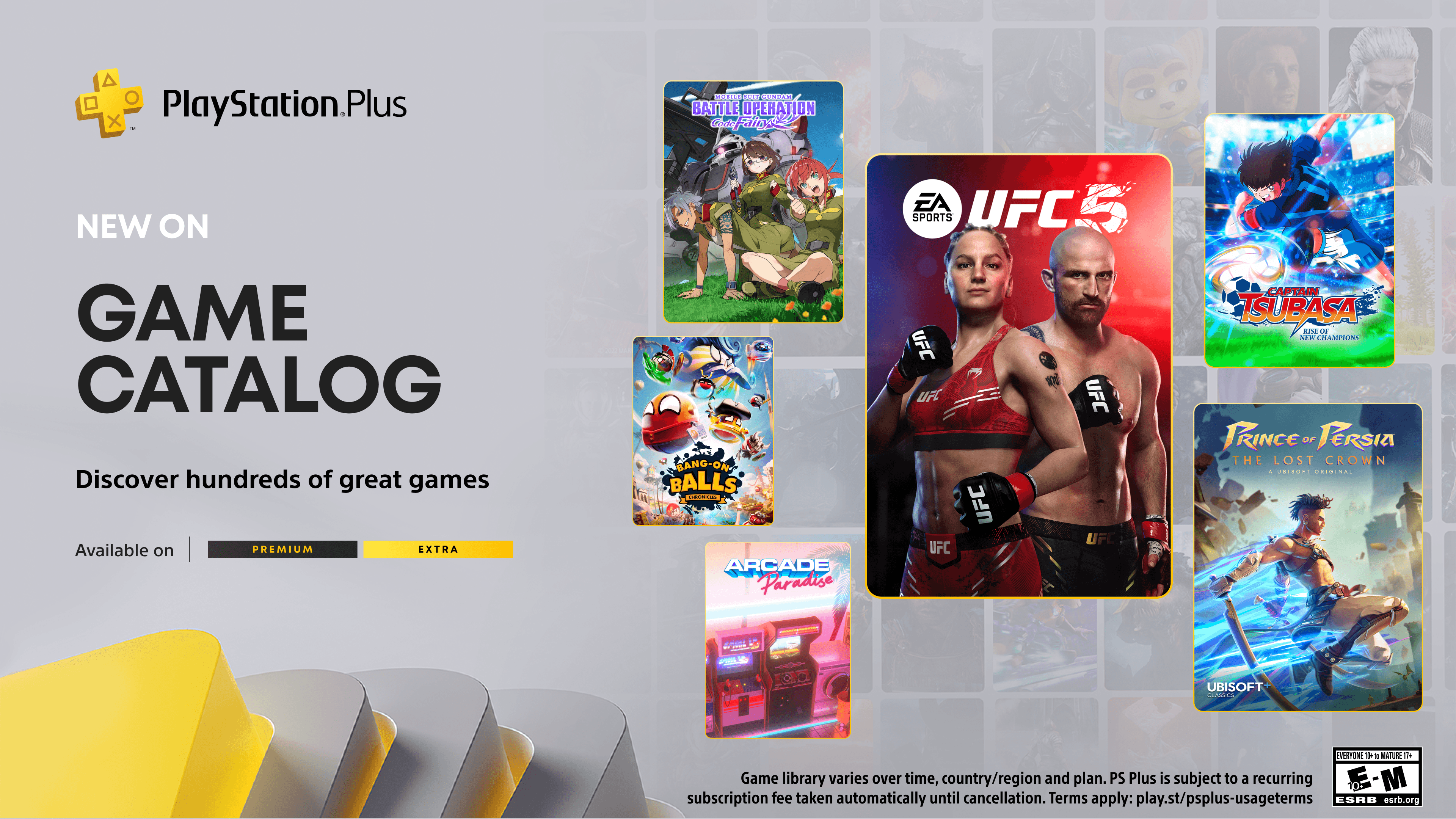 PlayStation Plus Game Catalog for March: UFC 5, Prince of Persia: The Lost Crown, Captain Tsubasa: Rise of New Champions and more