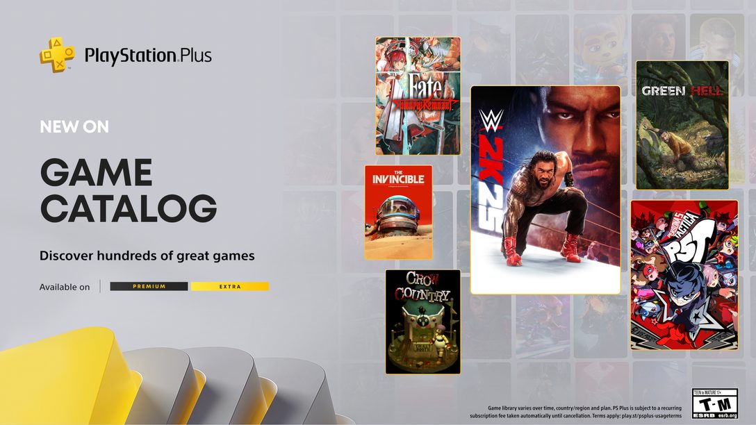 PlayStation Plus Game Catalog for September: WWE 2K25, Persona 5 Tactica, Green Hell, Fate/Samurai Remnant, and more 