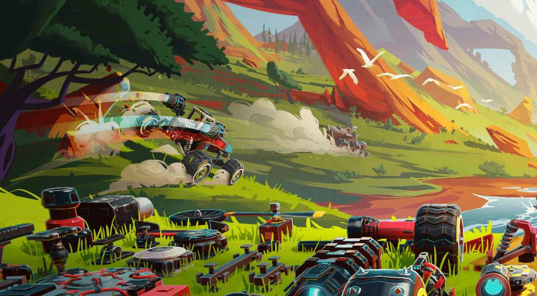 Construisez et conduisez des bateaux, des jets, des méchas et bien d’autres véhicules dans l’aventure Trailmakers, sortie demain sur PS4