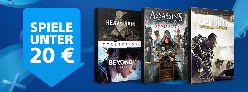 Neue Spiele unter €20-Preisnachlässe starten heute im PlayStation Store