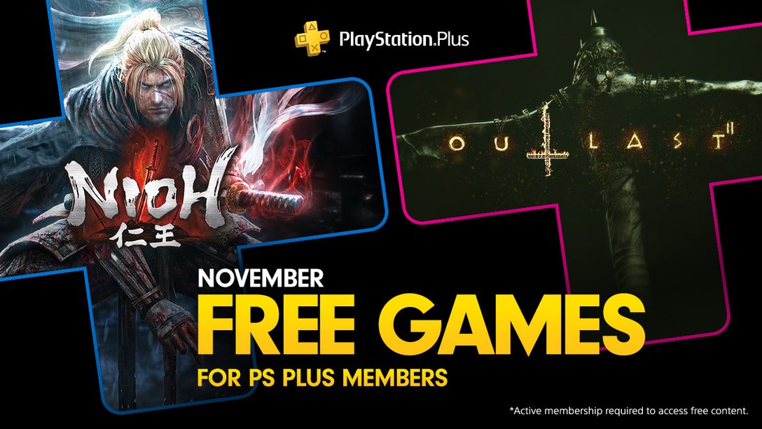 Nioh y Outlast 2 son los Juegos Gratuitos de PS Plus para Noviembre