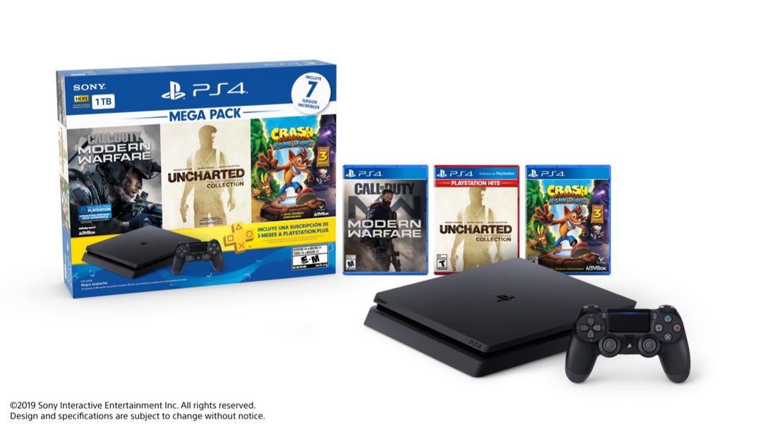 Este es el Nuevo Megapack de PlayStation 4 con Call of Duty: Modern Warfare, Uncharted Collection y Más