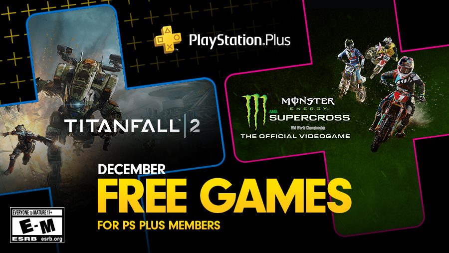 Juegos Gratuitos de PS Plus para Diciembre: Titanfall 2 y Monster Energy Supercross — The Official Videogame