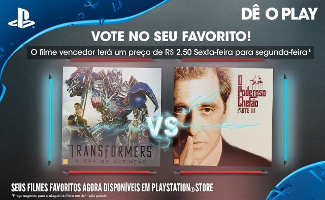 Vote no seu favorito – Transformers: A Era da Extinção vs. O Poderoso Chefão Parte III