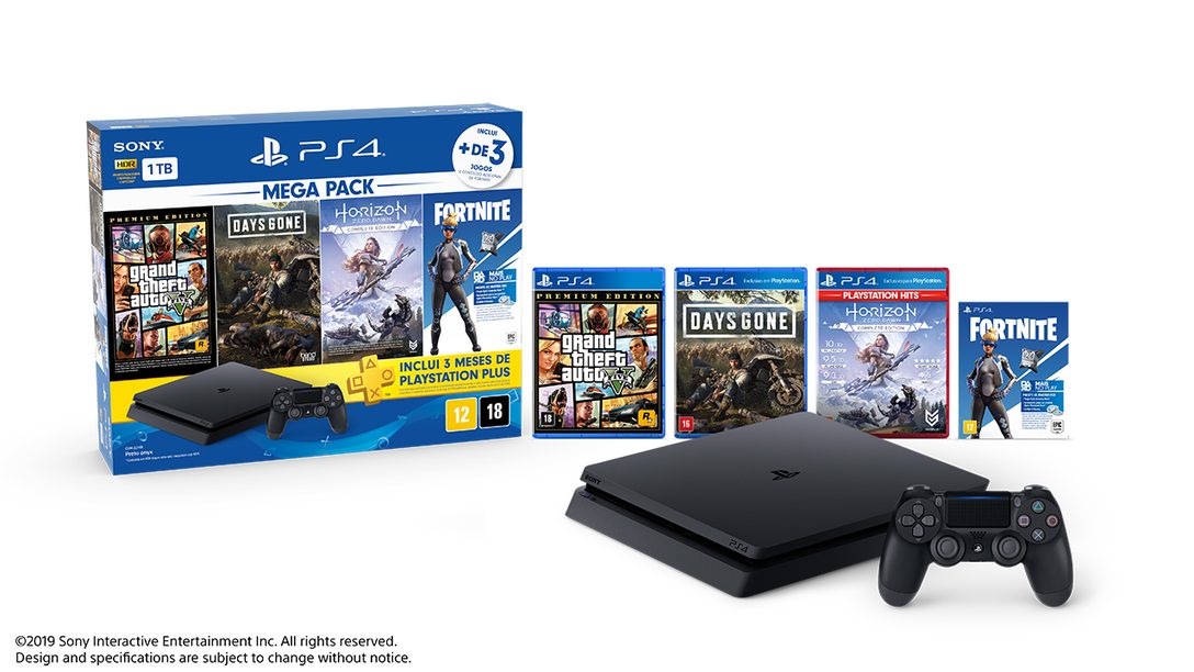 Novo PlayStation 4 Megapack Chega ao Brasil