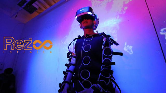 【PS VR】『Rez Infinite』イベントでVRモードを試遊できる! 「シナスタジアスーツ」で究極の共感覚体験!