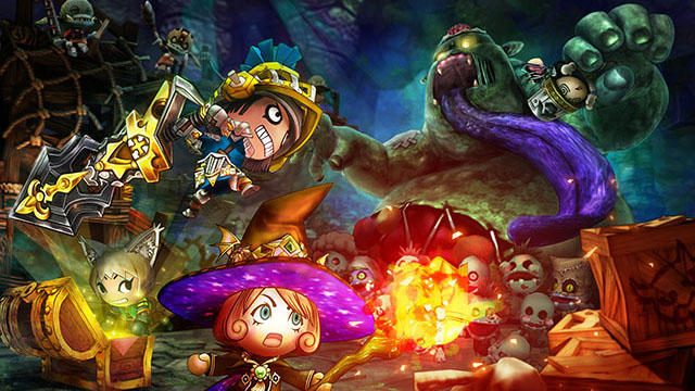 基本プレイ無料の協力アクションRPG『ハッピーダンジョン』PS4®で2017年9月配信! 本日よりオープンβ実施!