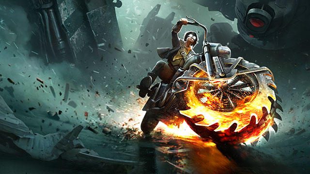 ホイール格闘アクション『スティール ラッツ』本日発売! 武装したバイクで謎のロボット軍団に戦いを挑め!