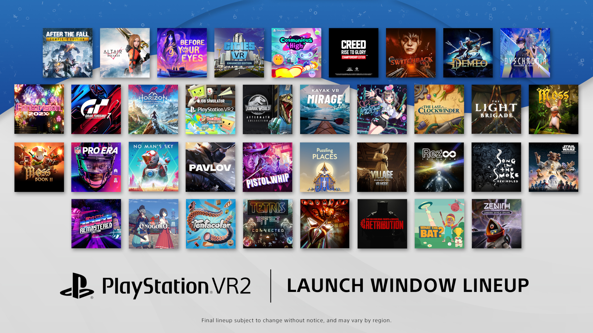 PlayStation VR2: 13 new titles and launch lineup revealed – PlayStation.Blog