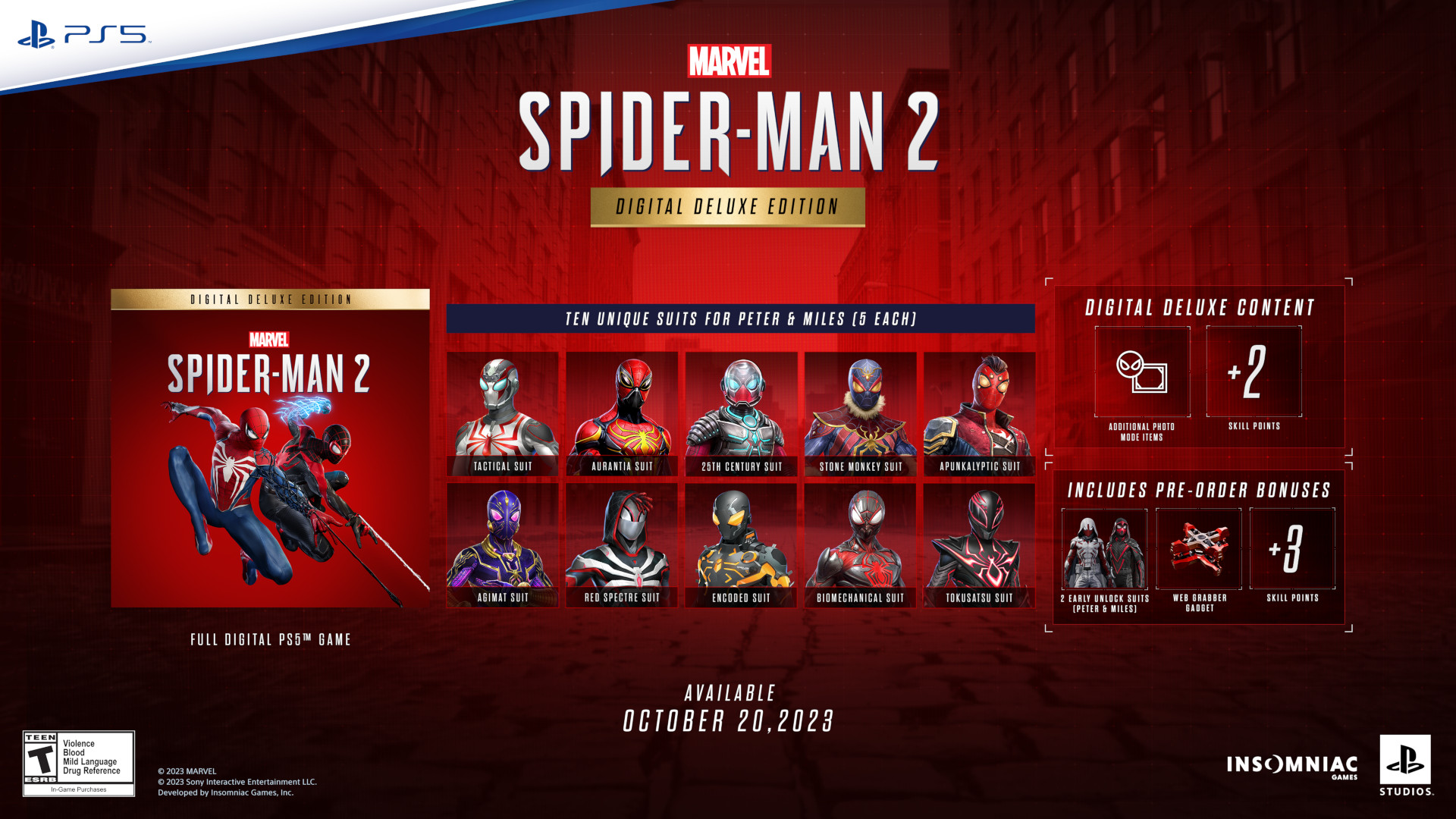 Marvel's Spider-Man 2 arrives only on PS5 October 20, Collector's